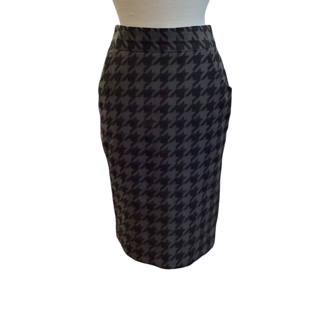 Worthington Houndstooth Pencil Skirt Size 4 - Picture 2 of 12